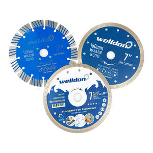 ใบเลื่อย<span class=keywords><strong>เพชร</strong></span>อุตสาหกรรมเวลดอน ขนาด 4 นิ้ว สำหรับตัดหินและกระเบื้อง ใบเลื่อยวงเดือนแบบเชื่อมประสาน OEM Turbo Cutter - Product Image 5
