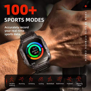 Outdoor <b>Sports</b> Smart <b>Watch</b> 2.02inch <b>for</b> Remote Control Magnetic Charging 3 ATM Waterproof 400mAh Fitness Tracker <b>for</b> <b>Men</b> - Product Image 2
