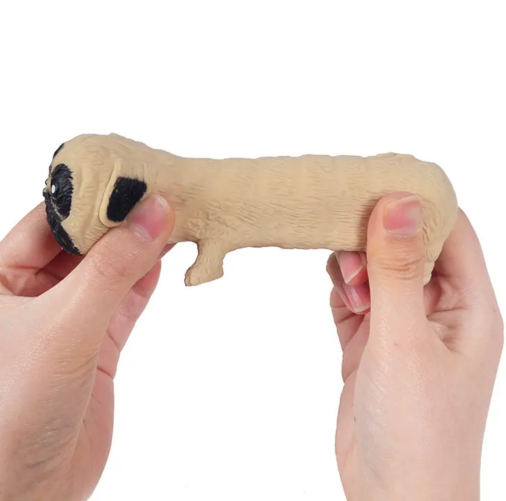 Creatieve 3 Jaar + Squeeze Zand Pug Hond Fidget Dier Speelgoed Stress Relief Voor Kids Volwassenen