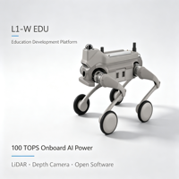 Robot éducatif à roues L1-W EDU 43.2V 3500W, logiciel d'éducation ouvert pour les écoles d'ingénierie et les équipes de robotique ZY