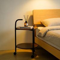 Table basse, chariot de service mobile, table d'appoint pour salon, table d'appoint domestique, étagère de rangement pour balcon, table de chevet simple