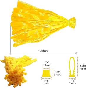 Huamaohengchun 100 sacs de couvaison pour œufs, sacs en plastique extensibles résistants de 15 pouces, sacs en filet réutilisables pour légumes, fruits, jouets - Product Image 2