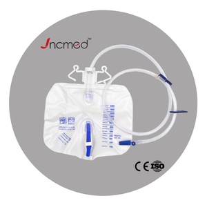 Set tas kateter corong urin pria China yang dapat digunakan kembali, tempat kateter kencing Kaki anti bocor portabel untuk orang tua