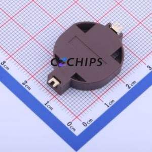 BS-10-B2AA010 Button & Strip Battery Connector SMD Connector Battery Holder CR2032 Phosphor Bronze - Product Image 2