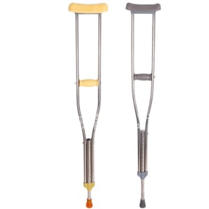 Béquilles en acier inoxydable réglables en alliage d'aluminium, aide à la réadaptation pour personnes handicapées - Product Image 1