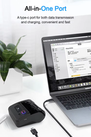 H-06 Printer penerimaan portabel 80mm-Bluetooth/WiFi, baterai 1800mAh, penggunaan 1 minggu