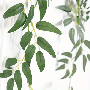 Artificial Willow Vine <b>Wall</b> Hanging 2.04m Silk <b>Flower</b> High Simulation Leaves Indoor Home <b>Decor</b> Wedding Photography Props - Product Image 3