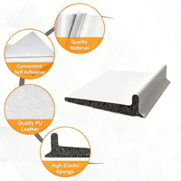 Protections d'angle de porte en PU, noires, blanches, brunes, couleurs personnalisables, coussinets d'angle de porte