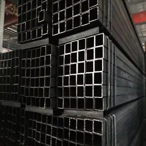 Structure Pipe 40x40 Black Erw Carbon Square Tube Hollow Section Welded Square Rectangular Steel Pipe