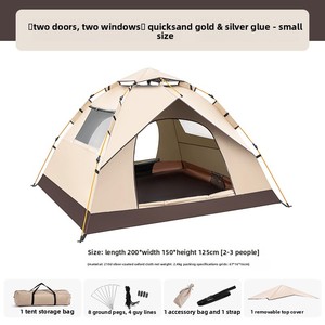 <span class=keywords><strong>Tente</strong></span> de camping portable d'extérieur, entièrement automatique, imperméable, <span class=keywords><strong>anti</strong></span>-UV, ouverture rapide, <span class=keywords><strong>anti</strong></span>-moustiques, légère, quatre places, en stock usine - Product Image 6