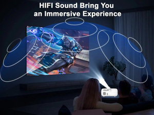 Factory Hot Selling Home Outdoor 4k Projector Smart Proyector <b>Mini</b> Beamer Mobile Phone Q9 LCD Q9 Screen Projector - Product Image 2