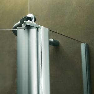 Porta Doccia <span class=keywords><strong>Angolare</strong></span> a 180 Gradi, Vetro Temperato 6mm, Schermo Doccia Girevole <span class=keywords><strong>per</strong></span> <span class=keywords><strong>Vasca</strong></span> da Bagno - Product Image 5