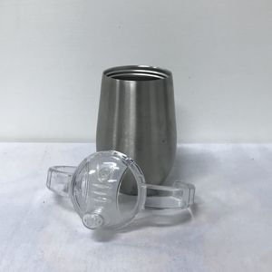 10oz Acero inoxidable niños vaso con la manija de doble pared con aislamiento de los niños beber vaso socker taza con tapa - Product Image 5