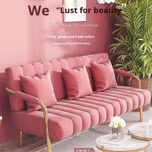 Divano Moderno a Tre Posti in Tessuto per Camera da Letto e Soggiorno, Design di Lusso Leggero, Rivestimento Rimovibile e Lavabile, Ideale per Piccoli Appartamenti - Product Image 6