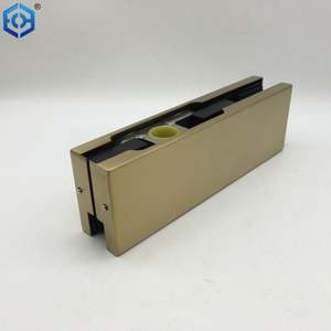 Raccord de brassage pour porte en verre en laiton satiné ECH - Product Image 1