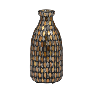 Vaso artistico in mosaico di vetro per decorare il soggiorno, vaso per fiori da tavolo, camera da letto, mensola, ufficio, complemento d'arredo. - Product Image 2