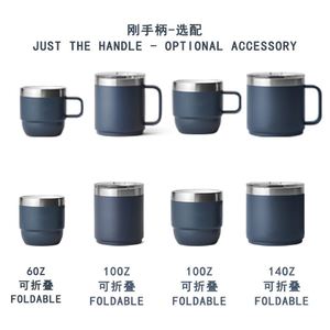 Cross-Border 304 Stainless Steel Vacuum Double-Layer Mug Mini <b>Coffee</b> Cup Foldable Portable Household Tea Cup Wholesale - Product Image 4