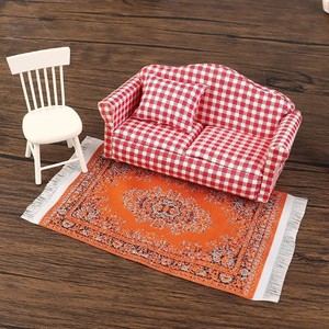 Alfombra Turca Tejida a Mano en Escala 1:12, Alfombra Persa Vintage para Casa de Muñecas, para Coleccionistas, Logotipo Personalizado, Decoración de Piso en <span class=keywords><strong>Miniatura</strong></span> al por Mayor - Product Image 2