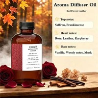 Aceite Aromático Premium de Flor Roja para Difusor, Certificado por IFRA y MSDS, Aroma para Hoteles de Larga Duración