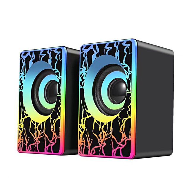Luminous Small Speaker Desktop Laptop Mobile Phone Home Speaker USB Wired Mini Subwoofer Small Speaker
