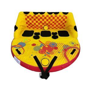 Différentes tailles 3 <span class=keywords><strong>5</strong></span> cavaliers excitants remorquables gonflables jouet de sport aquatique gonflable <span class=keywords><strong>bateau</strong></span> de canapé d'eau - Product Image 4