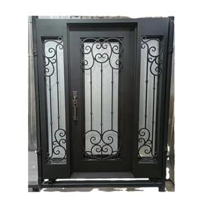 Modelos modernos de puerta principal con panel de hierro forjado - Product Image 6