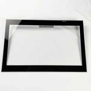 LCDスクリーンカバー用のブラックシルクスクリーン印刷を備えたカスタム0.7mm 1mm 1.5mmアンチグレアコーティング強化ガラス
