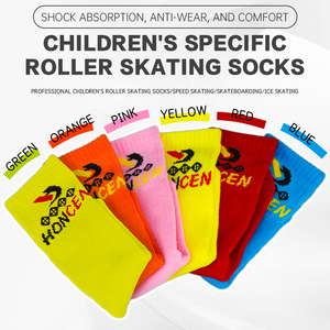 Calze Professionali OEM per Pattinaggio a Rotelle per Bambini - Lunghe, Imbottite, Traspiranti, Anti-umidità, Colorate per Pattinaggio Aggressivo e di Velocità - Product Image 3