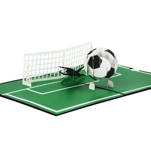 Tarjeta de Felicitación con Diseño Piramidal de Fútbol, Impresión UV a Color, Creativa, Dinámica, 3D, Recuerdo, Tarjeta de Visita - Product Image 6