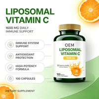 Capsules de Vitamine C Liposomale OEM, 100 unités, 1600 mg, Complément Alimentaire, Distributeur
