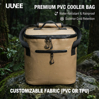 Sac à dos isotherme souple en PVC TPU imperméable 15L avec logo personnalisé, anti-fuite, pour camping, pêche, plage, pique-nique, canettes, aliments, vin, boissons