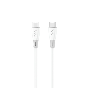 Câble de données USB intelligent Budi, 65 W, charge rapide, Type-C vers Type-C, 1,2 m (3 pieds), silicone, cuivre pur, <span class=keywords><strong>pour</strong></span> batterie externe et téléphone <span class=keywords><strong>portable</strong></span> - Product Image 3