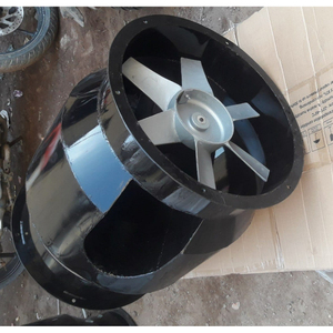 Ventilateur axial bifurqué industriel à pales en alliage d'aluminium, ventilateur de conduit haute température, robuste et durable - Product Image 1