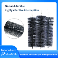 Filtre à brosse pour bassin de jardin intérieur/extérieur QihangRAS, média en plastique pour bassins à koï, aquariums et fermes aquacoles de bureau