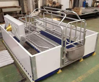 Cage de mise bas de type européen avec conception anti-écrasement et plancher à lattes en fonte