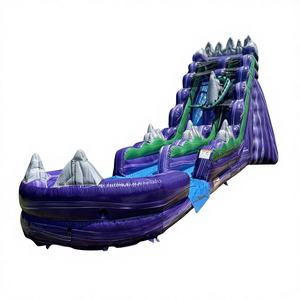 Tobogán Acuático Inflable Winway Ww11 Purple Mountain Avalanche Dragon's Lair de 19 pies, Alquiler de Tobogán Acuático Dark Knight Rocky Mountain, PVC, 500 kg - Product Image 1