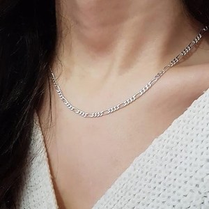 سلاسل الموضة القلائد الفولاذ المقاوم للصدأ سلاسل الارتباط كوبي 3 في 1 سلاسل فيجارو قلادة الهيب هوب للرجال - Product Image 2