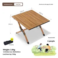 Table pliante rectangulaire d'extérieur, ultra légère, portable, en alliage d'aluminium, tissu Oxford, table de camping, pique-nique, loisirs