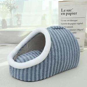 Cama Acogedora para Mascotas, Tipo Cueva, con Cubierta de Felpa Gruesa y Cálida, para Perros y Gatos de Tamaño Pequeño y Mediano - Product Image 2