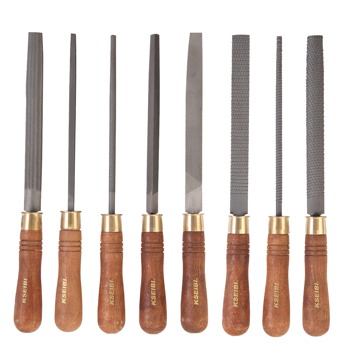 KSEIBI High Quality 200mm Steel And Rasp File Set/Optiwood 8-Pc For wood workers