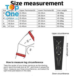 Top One vente en gros genouillère manchon de Compression EVA Silicone rembourré jambières pour la fonction de protection de basket-ball et de Football - Product Image 4