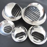 Capot d'échappement rond en acier inoxydable, design classique, couvercle étanche pour une utilisation en ventilation complète