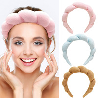 Bandeaux de maquillage JiaYu, bandeaux SPA, bandeaux ondulés doux et rembourrés, bandeaux en tissu éponge, bandeaux en velours pour femmes