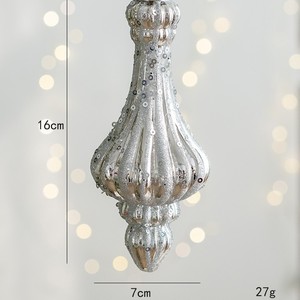 Wholesale Crystal Glass Finial <b>Christmas</b> Ornaments Large Hanging <b>Christmas</b> Finials Hanging <b>Christmas</b> <b>Tree</b> Decorations - Product Image 6