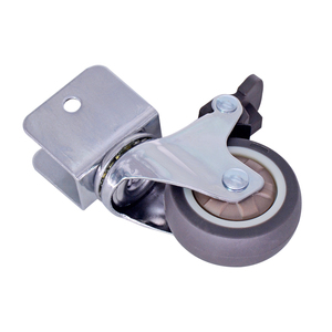 <span class=keywords><strong>Rueda</strong></span> <span class=keywords><strong>Giratoria</strong></span> Silenciosa de TPR para Cuna con Soporte en U, Material Seguro, Ruedas para Silla de Oficina y Muebles - Product Image 1