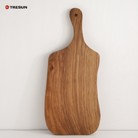 Planche à découper en bois de koa, noyer noir, acacia et bambou TRESUN, épaisseur 1,5 cm, grande, personnalisée, avec poignée, compatible lave-vaisselle, vente en gros
