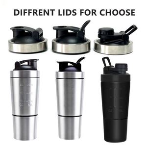 Custom Eco-Friendly 18/8 Stainless Steel Protein Shaker Bottle Storage for Protein Mixes Leak-Proof Design Camping Use 16oz/26oz - Product Image 3