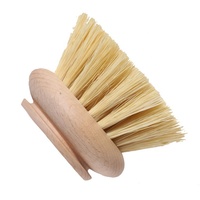 Tête de rechange en sisal et bois, brosse de cuisine durable à suspendre, grande vaisselle en hêtre et à pot