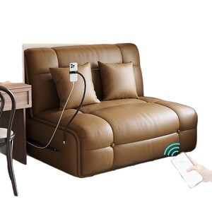 Canapé-lit électrique intelligent moderne et minimaliste avec port USB, nouveau style, pour petit appartement, chambre simple/double, salon, double usage, pliable - Product Image 5