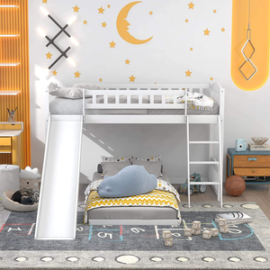 Estructura de <span class=keywords><strong>Cama</strong></span> Literas de Madera de Pino Maciza Moderna para Niños y Niñas al por Mayor - Product Image 5